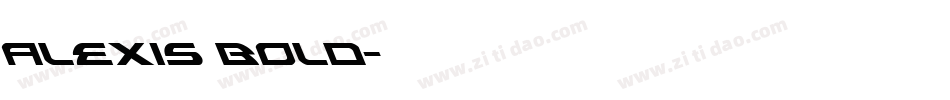 Alexis Bold字体转换